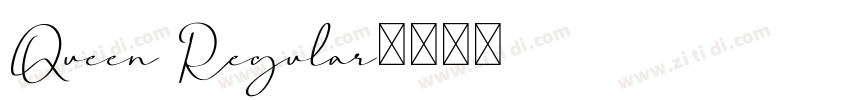 Queen Regular字体转换